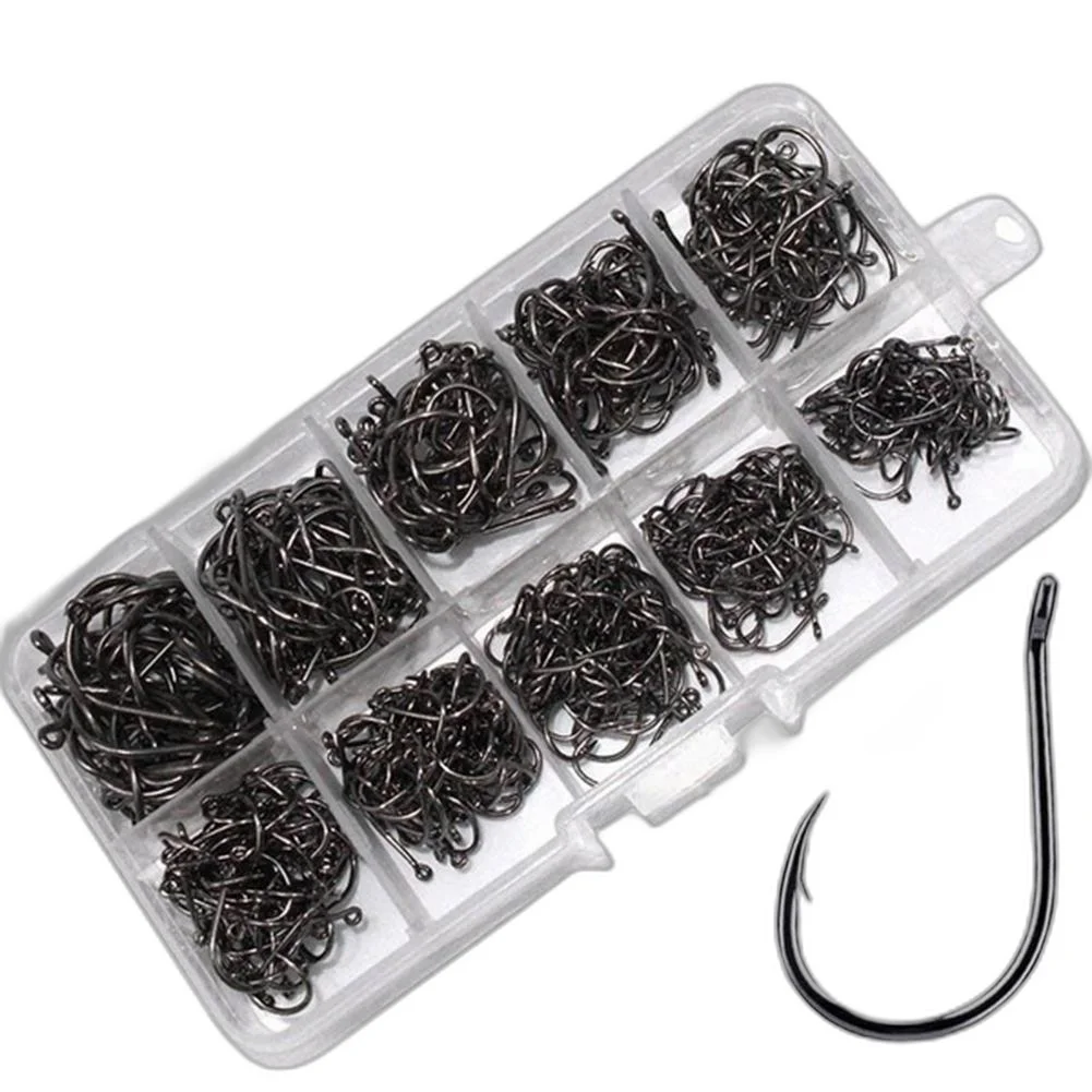 Pack de 500 anzuelos de pesca DKSHETOY en distintos tamaños