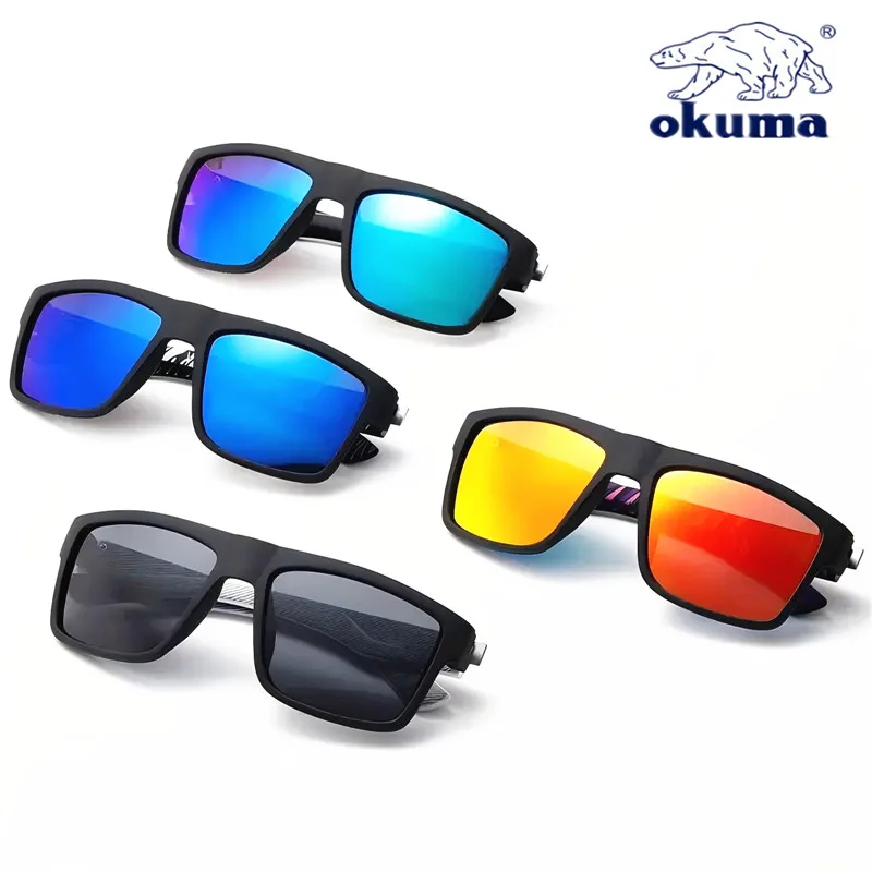 1 Uds. Gafas de sol polarizadas Okuma UV400 adecuadas para pescar, ciclismo, caza y conducir, gafas de sol retro tanto para hombres como para mujeres - imagen 3