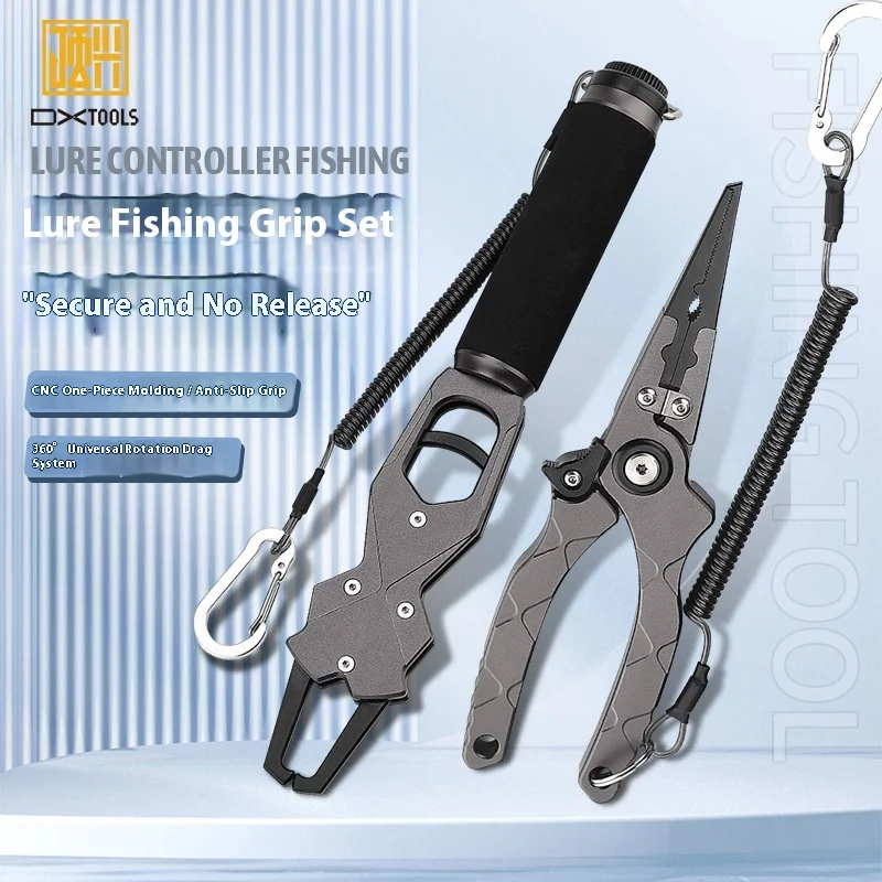 Alicates pesca multifuncionales aluminio – Cortador línea 360° y pesaje