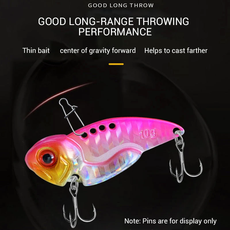 Señuelos duros de pesca en agua salada, cebo Artificial de Metal, 7g, 10g, 12g, 15g, VIB - imagen 5