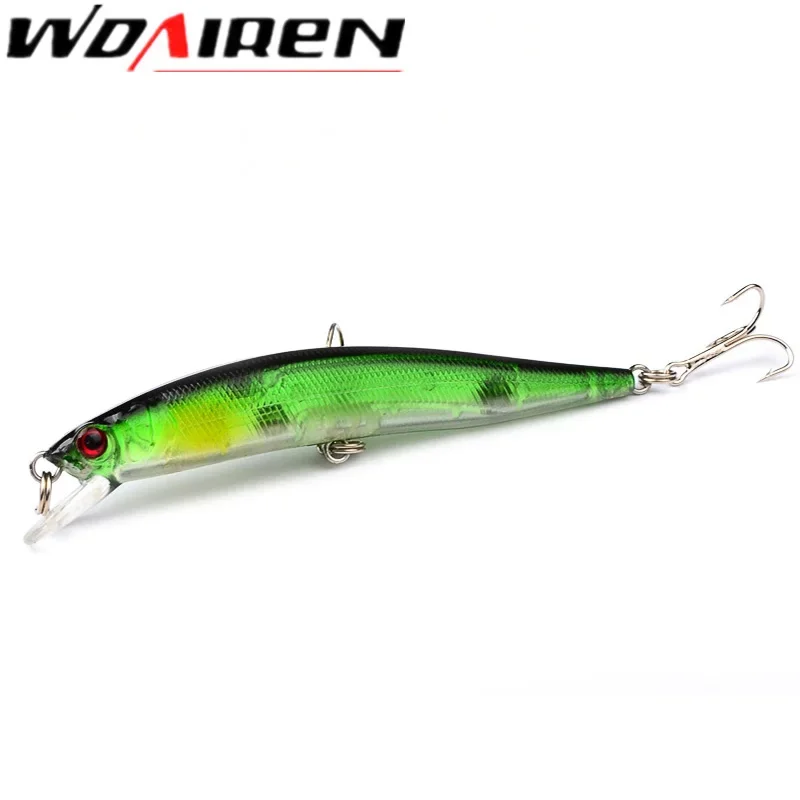 5 unids/set de señuelo de pesca Minnow de colores mezclados, 10cm, 8,5g, Wobblers de plástico flotantes, cebos duros artificiales para aparejos de pesca de lubina