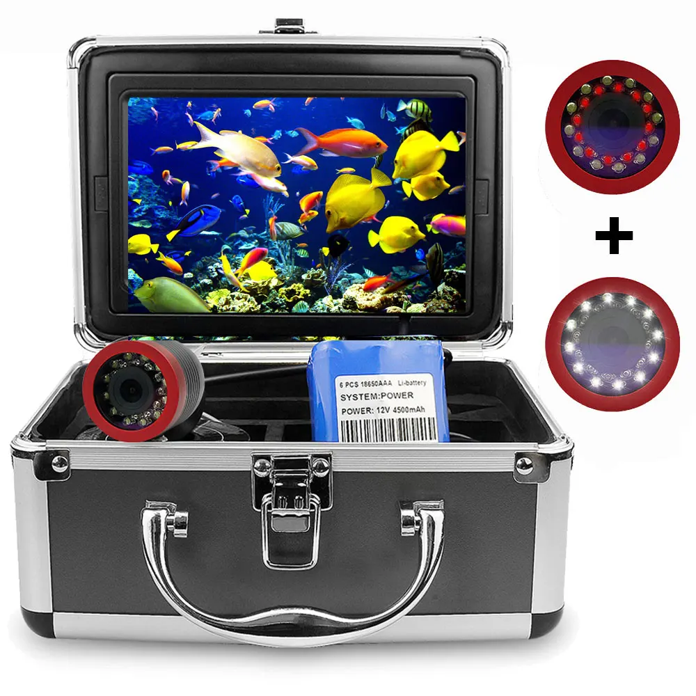 Erchang-cámara subacuática para pesca en invierno, 15M, 1000TVL, 24 piezas, LED, regalo para hombre, para pesca en hielo/Mar - imagen 2