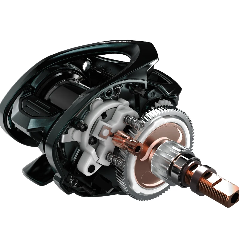 HISTAR-carrete de pesca de carbono Aurora airCF, freno magnético de suspensión 3D, BFS, NMB, SIC, BB, 109G, relación 8,1: 1, 4KG de potencia de arrastre, Baitcasting - imagen 5