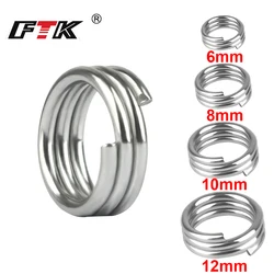 FTK Anillos divididos acero inoxidable para señuelos
