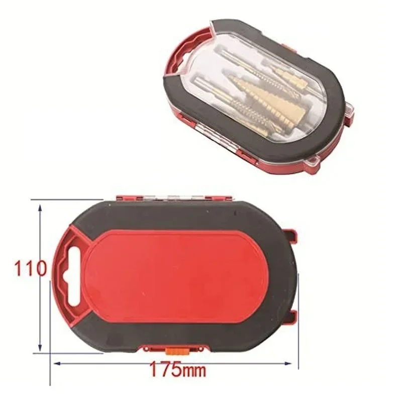 6 unids/set nuevo juego de brocas recubiertas de titanio que incluyen 3 tamaños de brocas escalonadas brocas helicoidales para carpintería metalúrgica - imagen 5