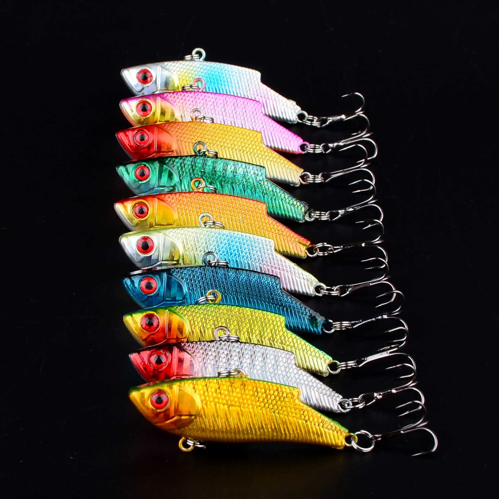 1 señuelo de pesca de invierno VIB cebo duro Crankbait Wobbler Artificial Peche Salmo para señuelo de pesca - imagen 4