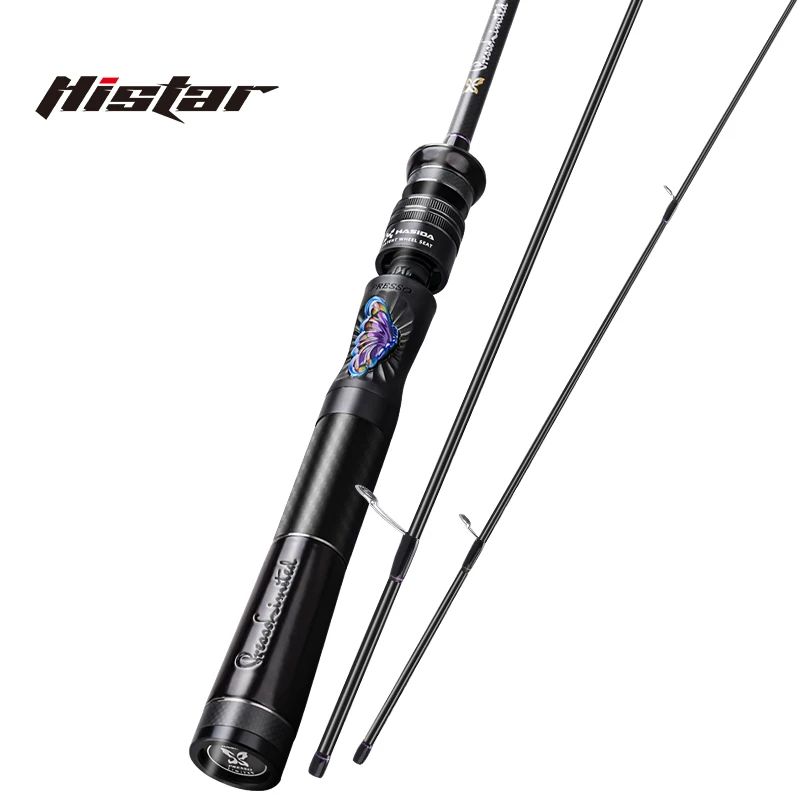 HISTAR mariposa 2-4 secciones guías Fuji SIC fibra de vidrio/oco/punta sólida opciones UL portátil 3D mango curvo BFS caña de pescar - imagen 2
