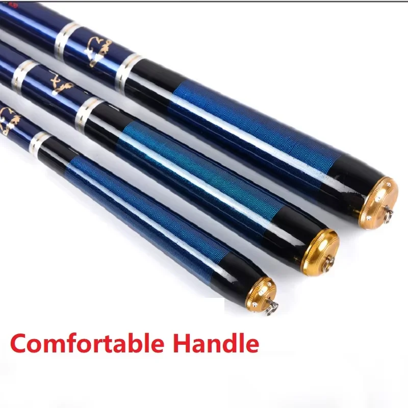 Caña de pescar expandible portátil de 3,6 metros, carbono duro duradero, adecuada para viajes de pesca en el mar - imagen 4