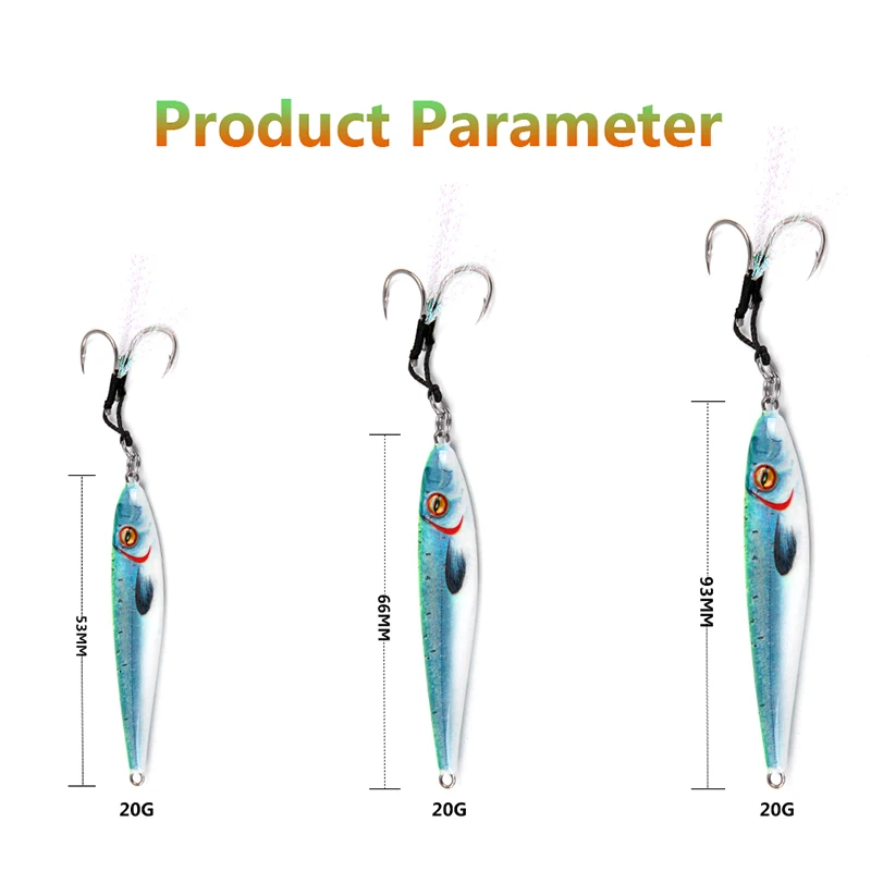 Señuelo metálico Slow Jig 163 – Plantilla lenta para pesca en mar - imagen 4