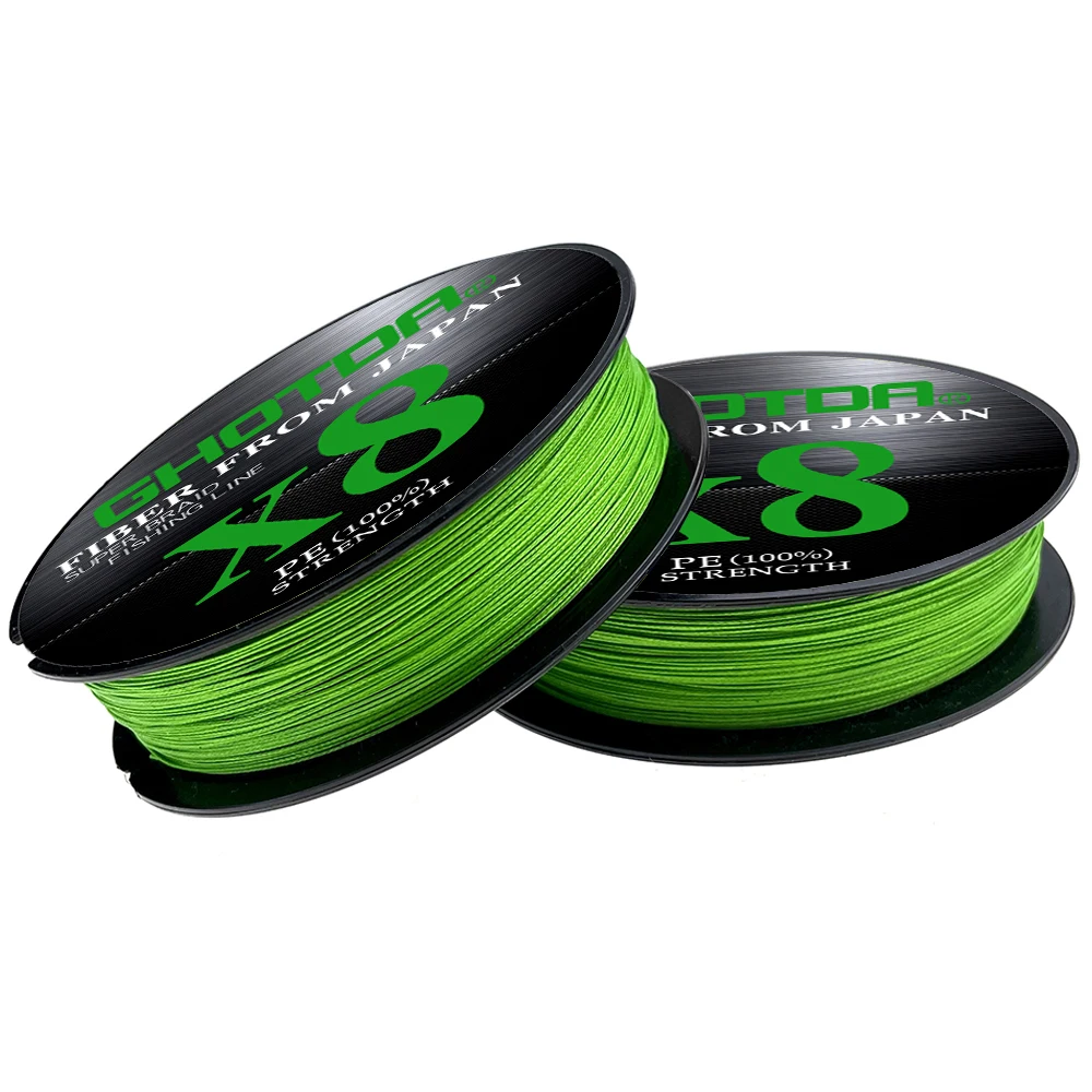 Sedal de pesca trenzado japonés 8X, 100M, 8 hebras, multifilamento PE, superfuerte para pesca de carpa, 13,2-61LB - imagen 3