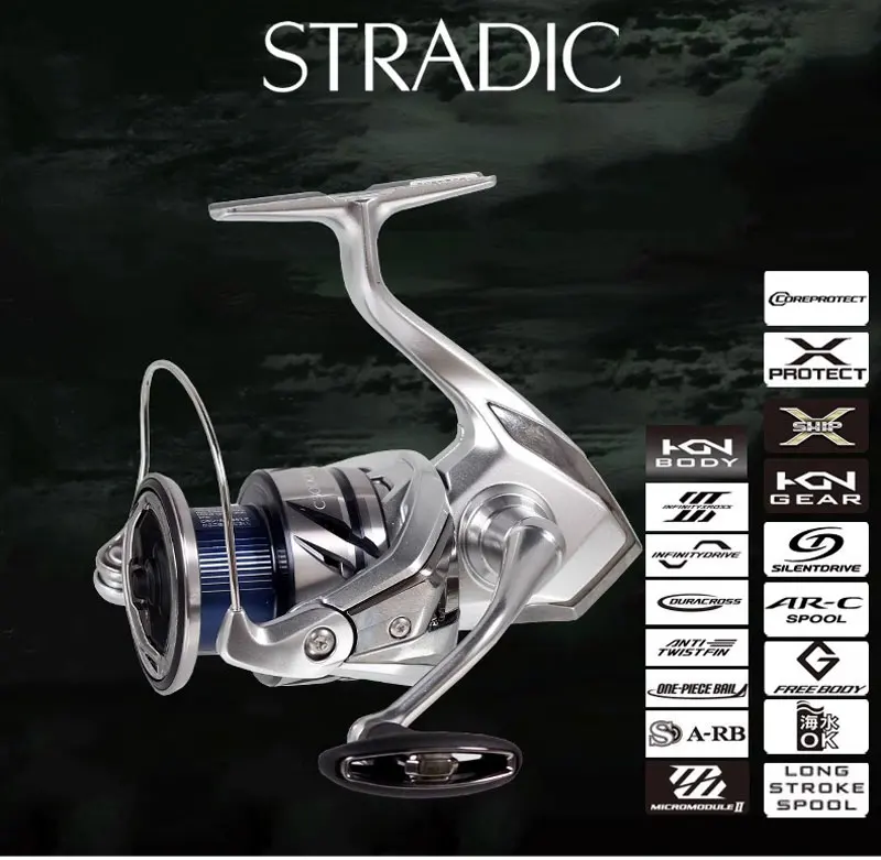 Carrete Shimano STRADIC en acción
