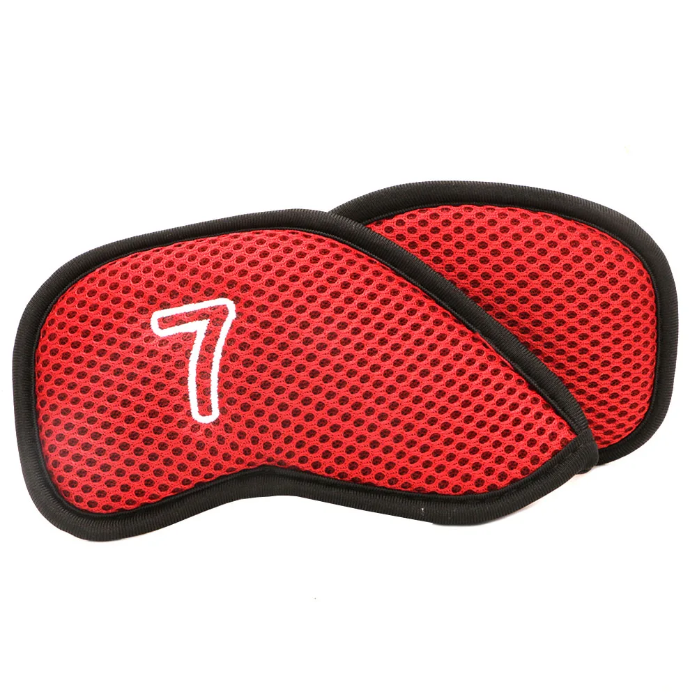 Cubierta de poste de hierro con diseño de números, funda protectora para palos de Golf, cubiertas para cabeza de Golf, juego de cubiertas de hierro para Golf, accesorios para Putter de Golf - imagen 4