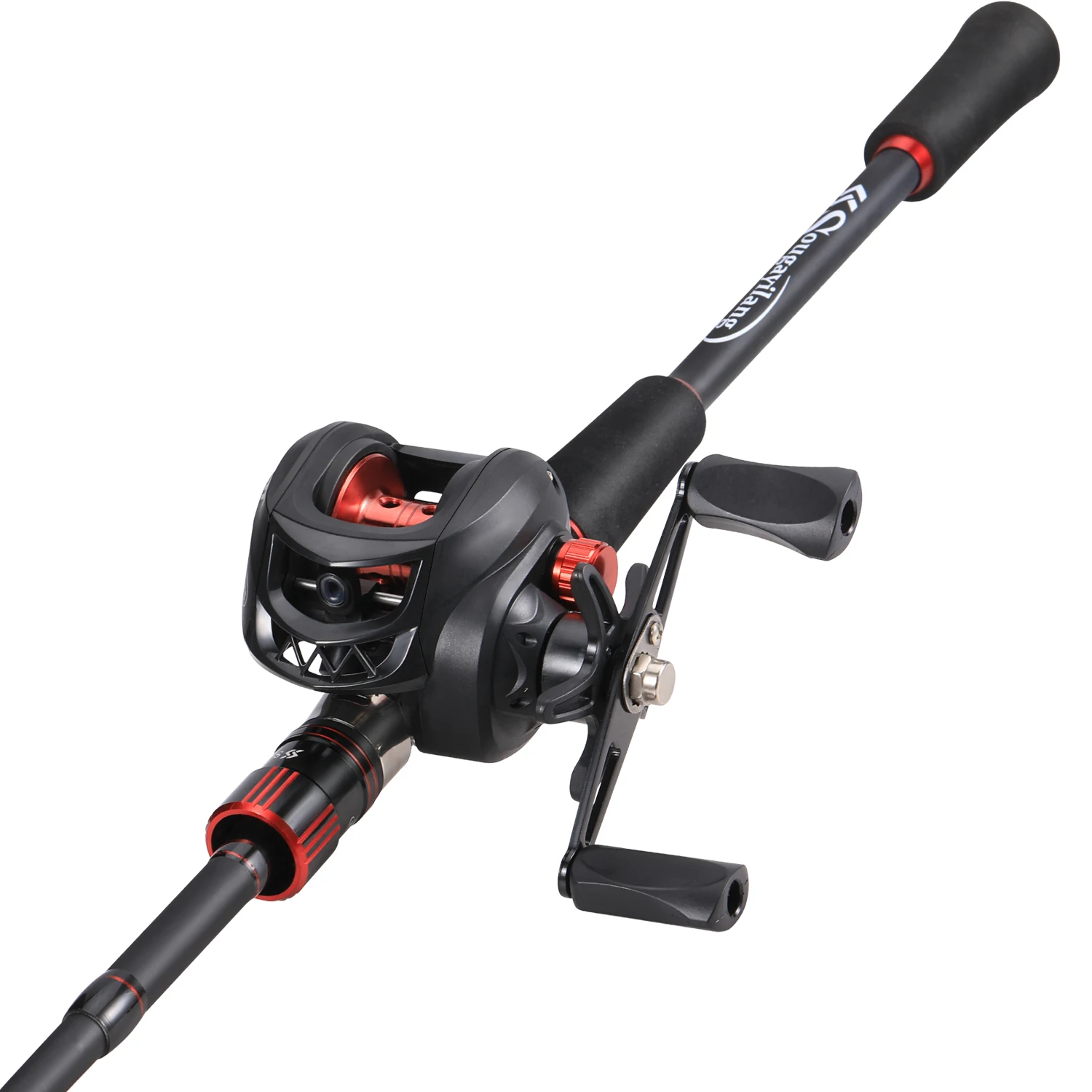 Sougayilang-caña de pescar Baitcasting y carrete, juego completo de caña de fibra de carbono de 1,8 ~ 2,1 m y relación de engranaje 7,2: 1, carrete de Baitcasting para lubina - imagen 2