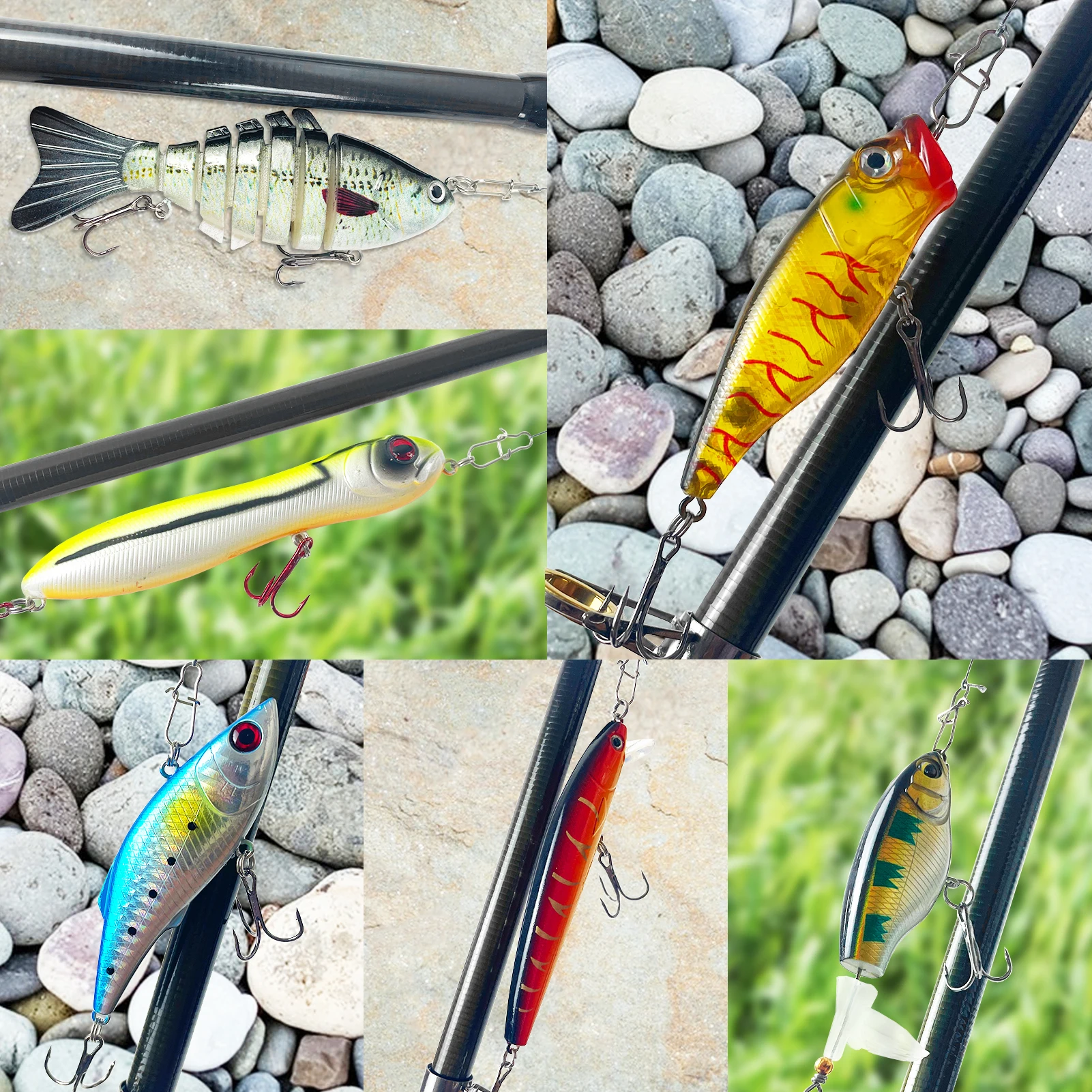 Free Fisher kit de señuelos para black bass con vinilos - imagen 3