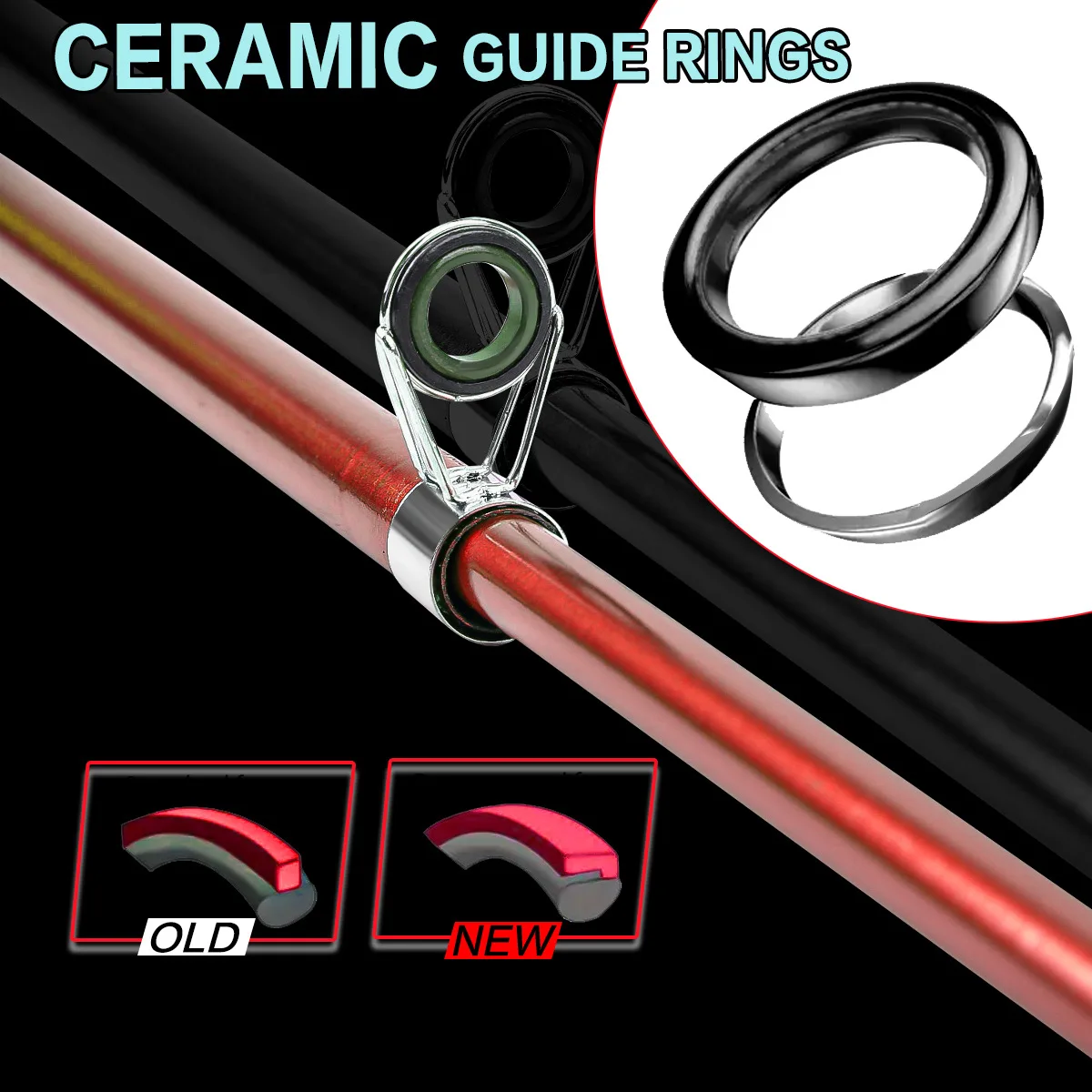 Cañas de pescar telescópicas de 2,1-3,6 M, 6-8 secciones, cañas de pescar de carpa de fibra de vidrio ultraligeras, aparejos de pesca con caña giratoria - imagen 3