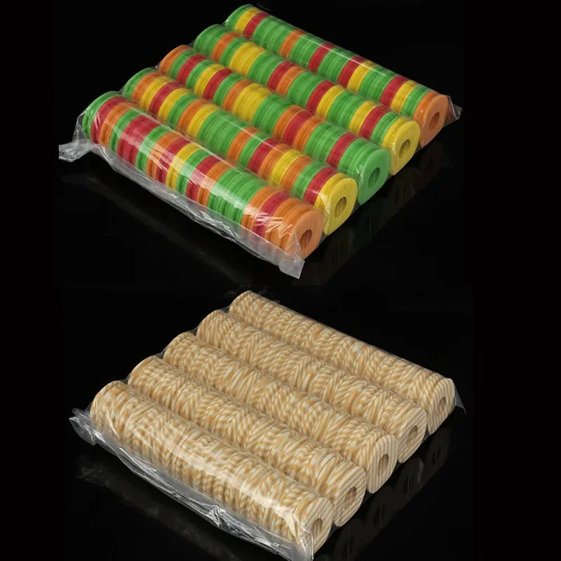 100 unids/lote tablero de alambre de espuma EVA redondo tablero de línea de bobinado gancho aparejo enrollador Keeper líder bobinas carretes accesorios de sedal - imagen 5