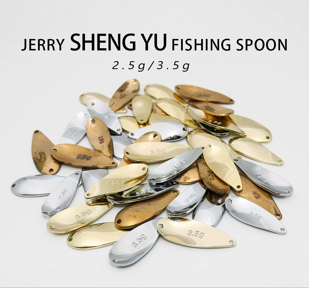Jerry Sheng Yu Fishing Spoon Ligero y versátil para su próxima aventura de pesca