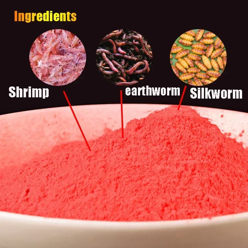 Señuelo de Pesca con sabor a almizcle, 50g, aditivo, cebo molido, carpa, comida, alimentación, gusano, camarones, hierba de pescado, aroma crudo, fórmula, insectos, cebo de Pesca - imagen 2