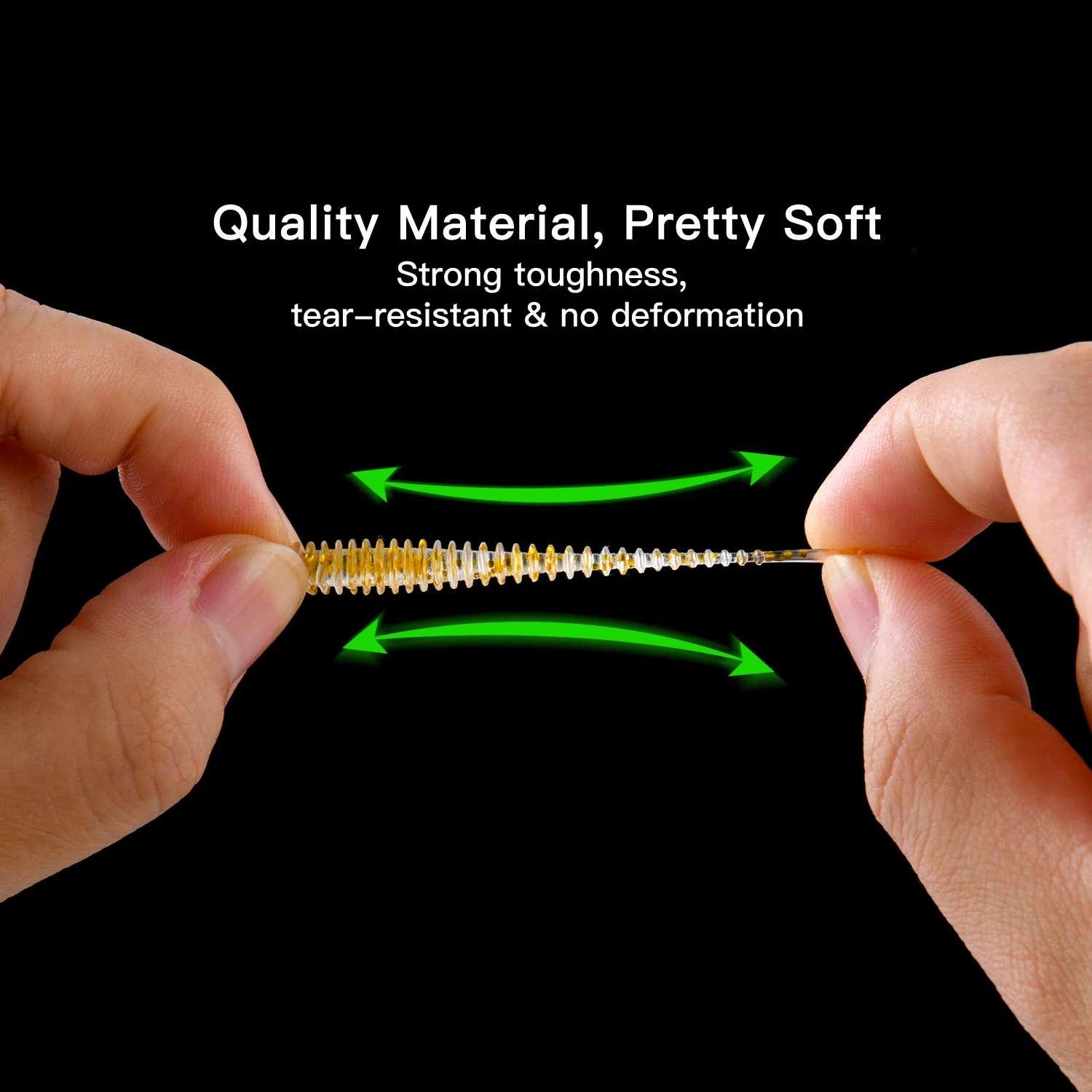 Goture 40 unids/lote Kit de señuelo suave señuelo de Pesca suave 5cm 0,7g anzuelo con cabeza de anzuelo 3,2 cm 3,5g anzuelos de Pesca con caja de aparejos de Pesca - imagen 3