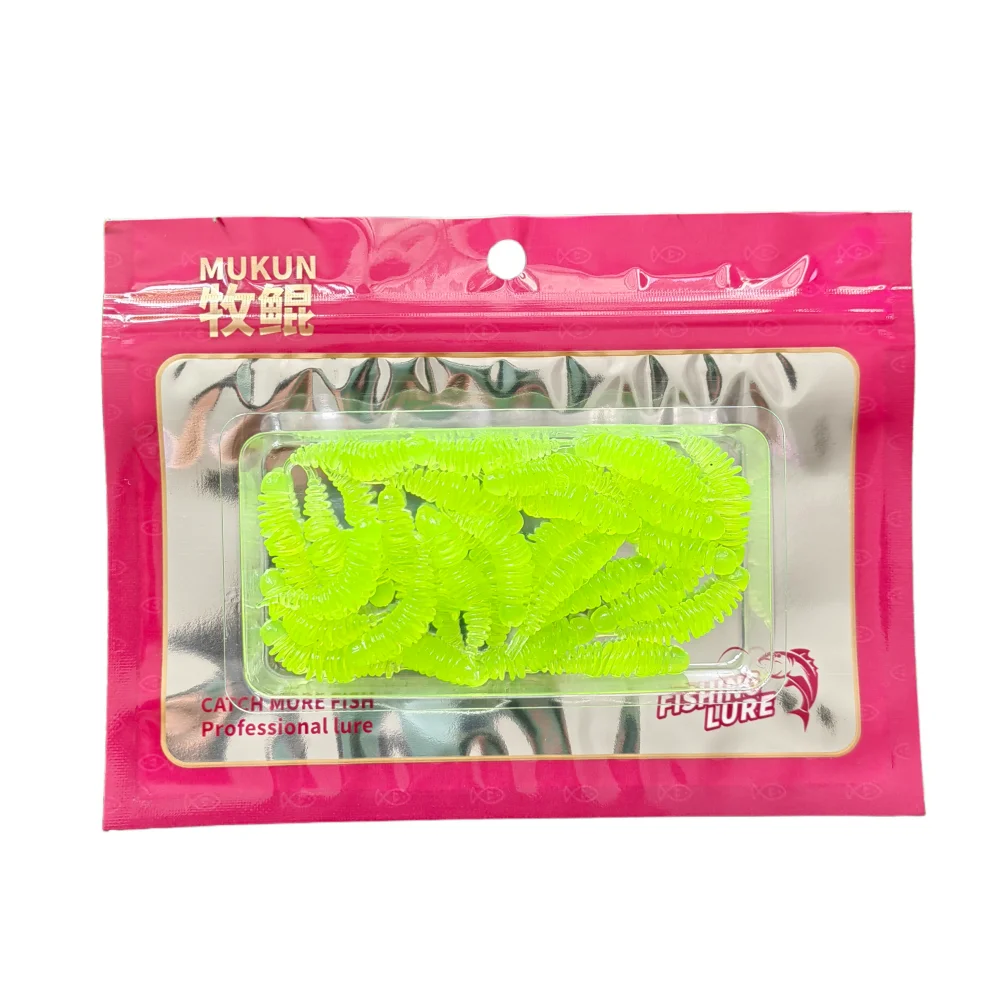 MUKUN 30 Uds Mini Señuelos de Pesca blandos 3cm/0,58g 4,2 cm/0,75g Pesca de carpa señuelo de lubina Isca cebo artificial aparejos de Pesca - imagen 5