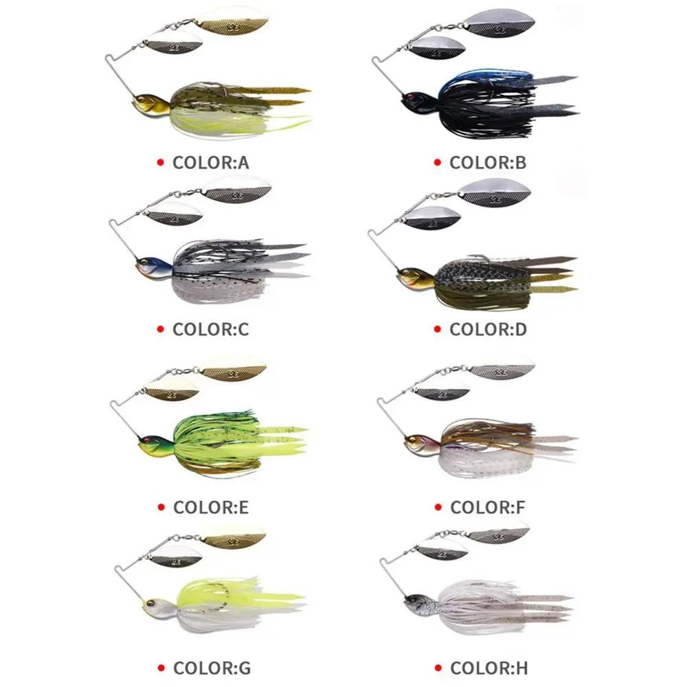 Buzzbait con falda de silicona y solapa chatter para lubina y walleye