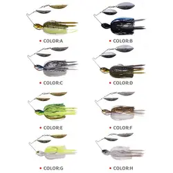 Buzzbait con falda de silicona y solapa chatter para lubina y walleye