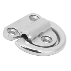 Almohadilla plegable marina de acero inoxidable 316, anillo en D, cubierta plegable, almohadilla plegable, ojo resistente, 60x58mm, anclaje de anillo en D, equipo para yate