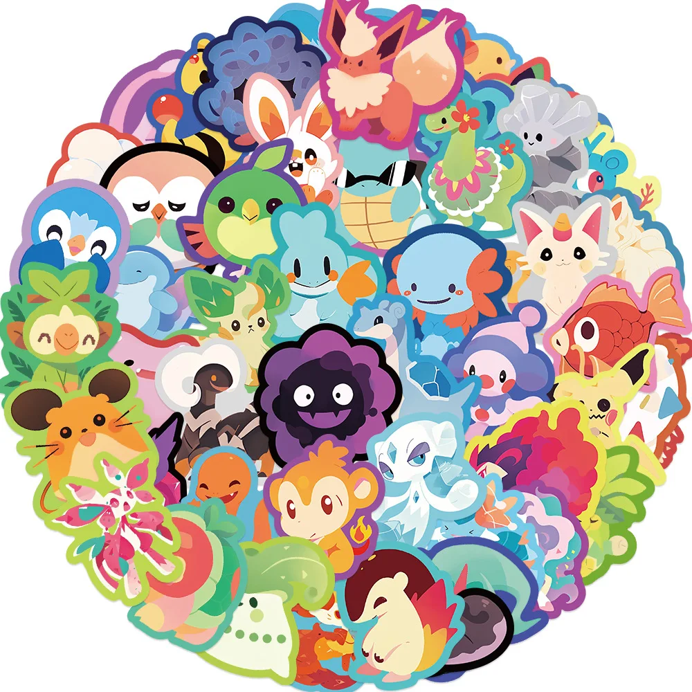 50 Uds. De pegatinas de grafiti de dibujos animados, bricolaje, teléfono, guitarra, portátil, maleta, taza, pegatina impermeable, juguete para niños - imagen 3