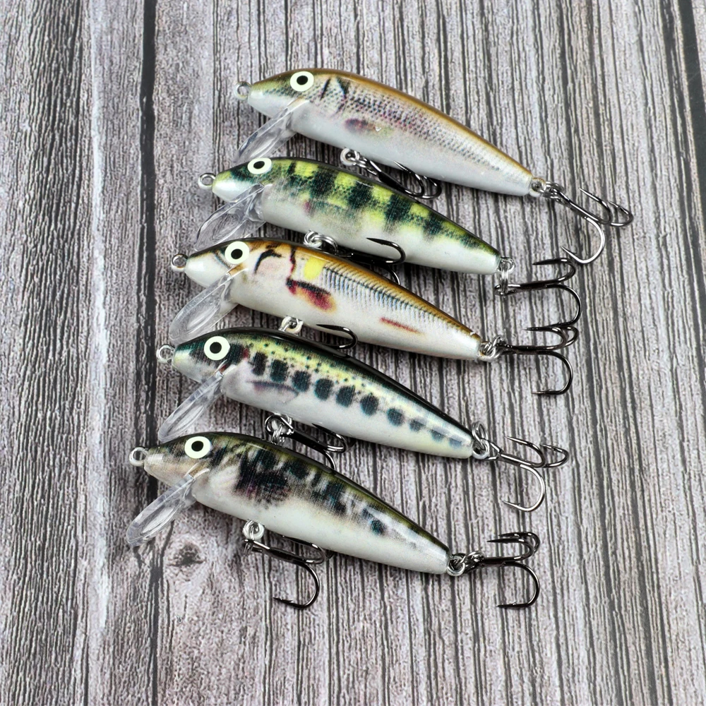 Señuelos de pesca Wobblers de pececillo que se hunden, 5cm, 5g, señuelo de trucha y cebo duro, Jerkbait para aparejos de pesca de perca - imagen 5