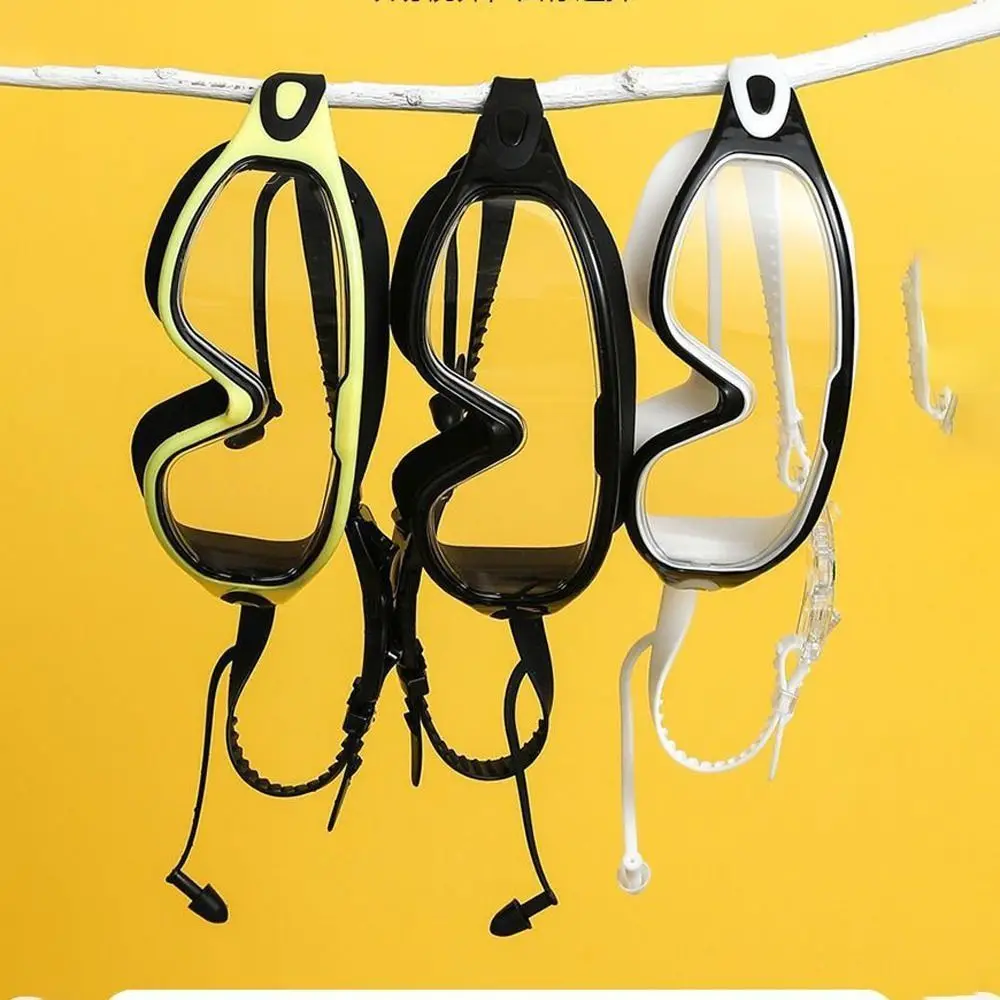 Moda multicolor silicona antiniebla Anti-UV luz plana gafas de buceo gafas de natación gafas de natación gafas de natación