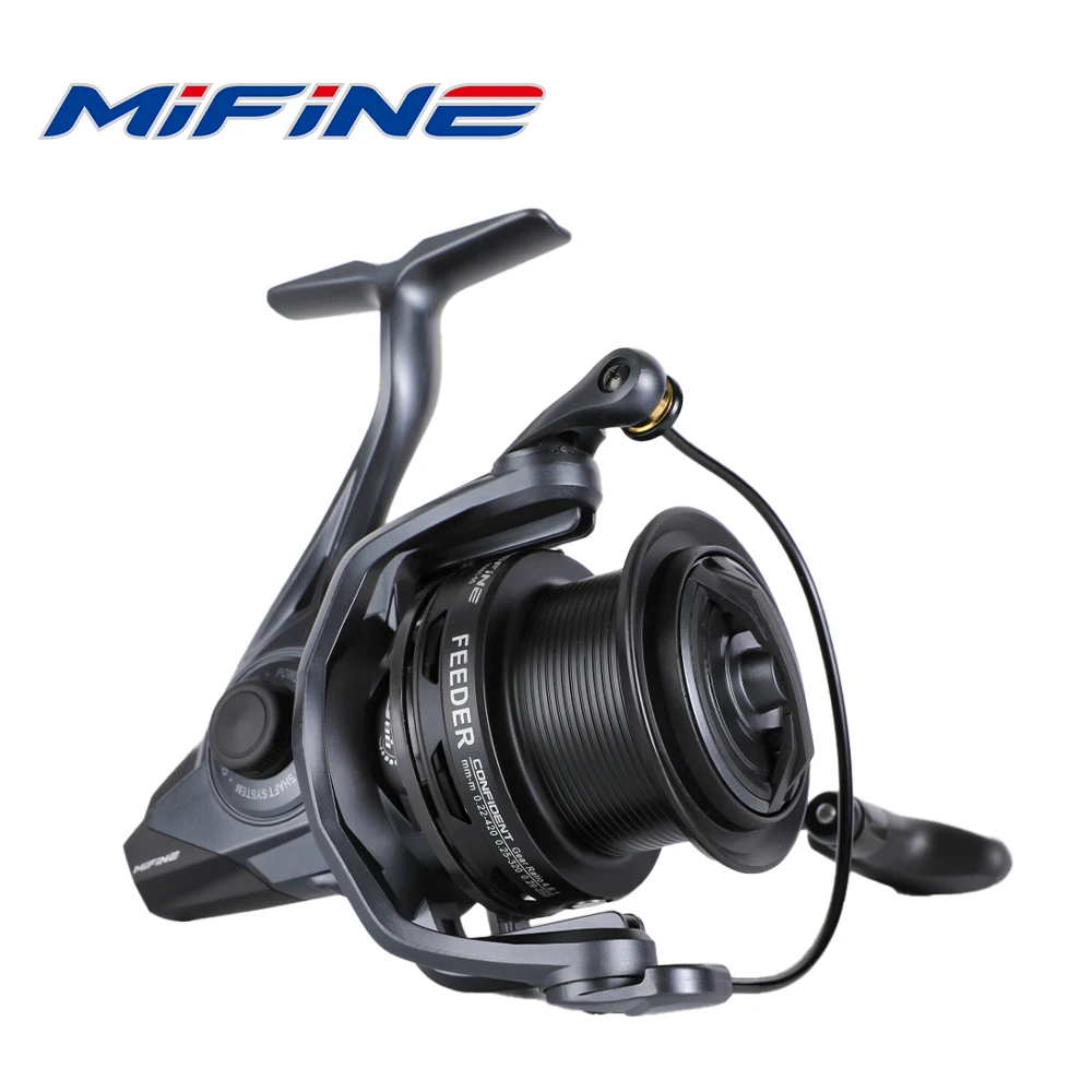 Carrete de pesca CONFIDENTE MIFINE FEEDER 4500 5500 10KG bobina de arrastre máxima profesional 6 + 1 BB sistema de eje de gusano carretes alimentadores giratorios