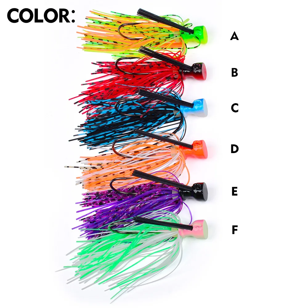 7G 10G 14G anzuelo señuelo de pesca Chatter cebos Spinner cebo sin malezas Buzzbait falda de silicona Wobbler para lubina Pike Walleye trucha - imagen 5