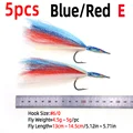 5pcs E Blue Red