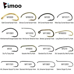 Bimoo Anzuelos atar moscas – Carbono púas caddis ninfa trucha