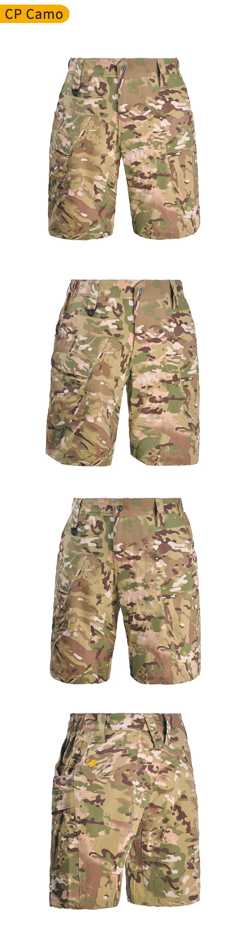 Pantalones cortos de carga de camuflaje para ropa al aire libre versátil