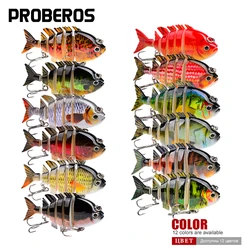 PROBEROS Swimbait articulado 8cm – Señuelo hundido agua dulce