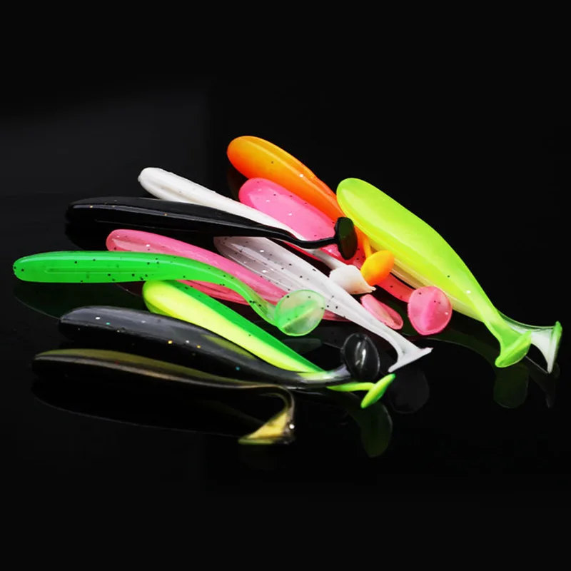 Proleurre Jig Wobblers – Swimbait de vinilo con cola en T para lucio