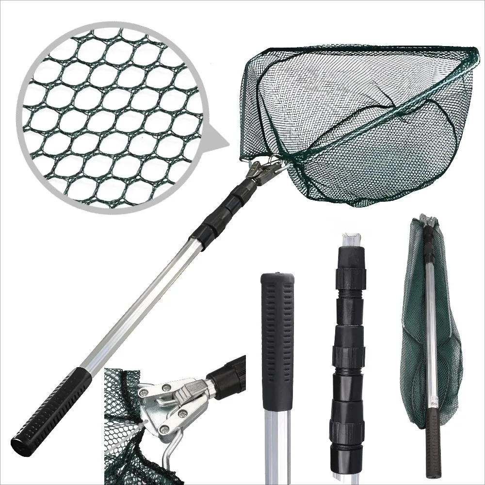 Salabre telescópico de aluminio plegable para carpa y trucha - imagen 3