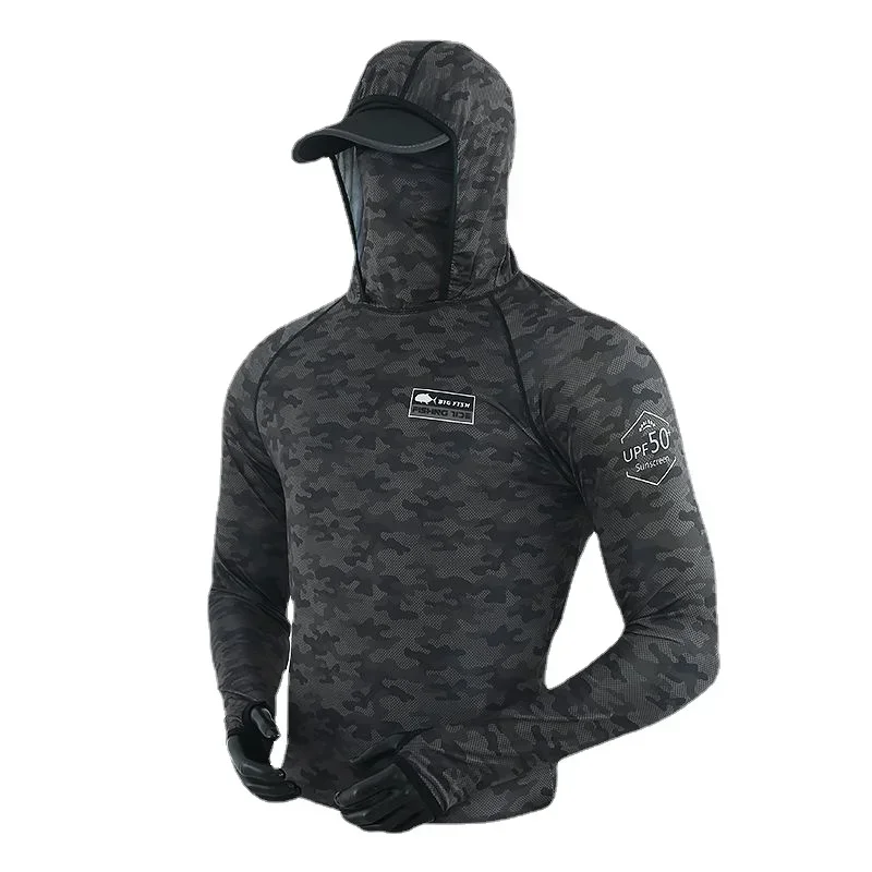 Conjunto pesca hombre camuflaje – Chaqueta y pantalón transpirables - imagen 4