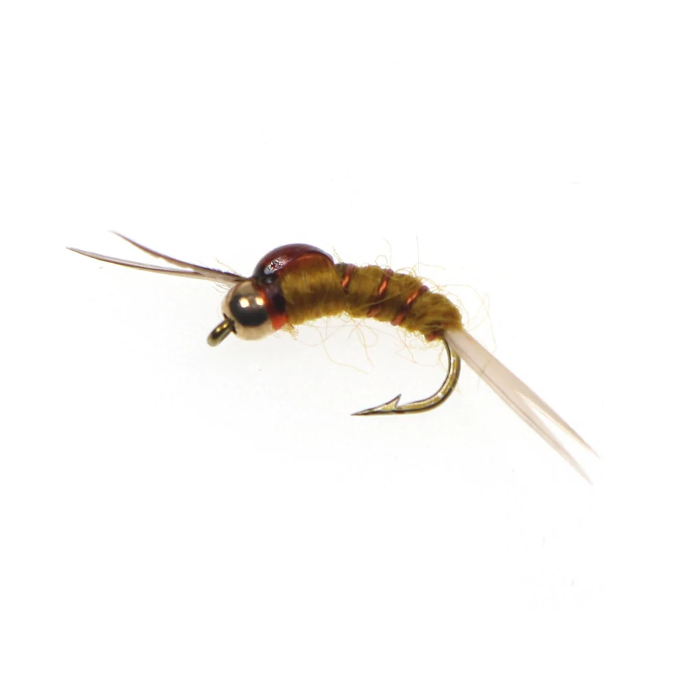 ICERIO-SEÑUELOS de pesca con mosca, 6 unidades, incubación, mayfly Nymph caddis, ninfas, trucha, 12 #