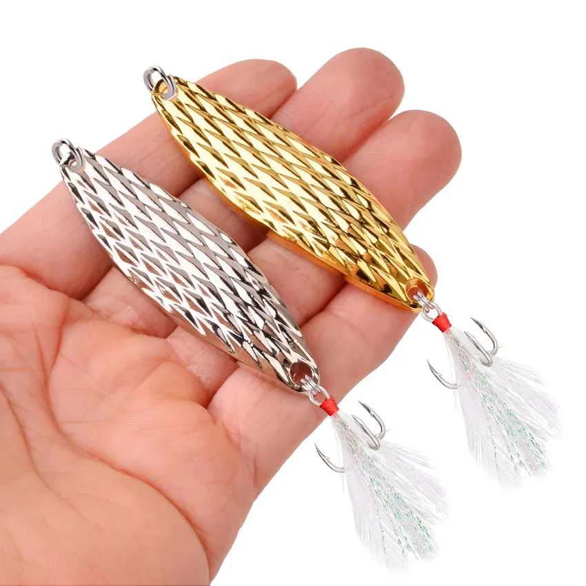 Señuelos de Metal VIB para pesca, cebos duros artificiales de lubina, 5g, 10g, 15g, 20g, 1 piezas - imagen 4