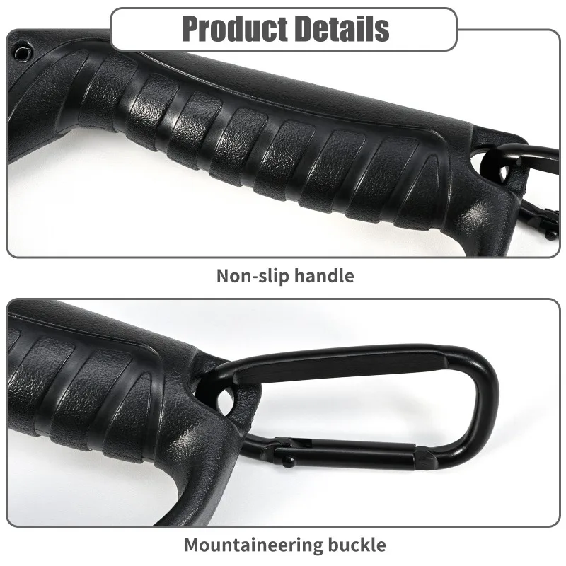 Pinza de pescado de mandíbula ligera de 12,7 cm para lubina/trucha, recubierta de goma antideslizante, herramienta de pesca para pescadores con señuelos - imagen 4