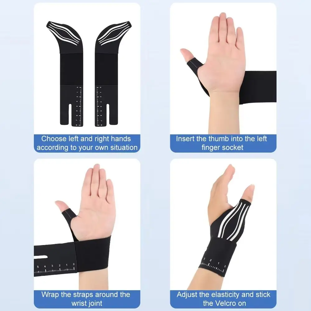 Muñequera de pesca ultrafina nylon ajustable con sujeción pulgar - imagen 3