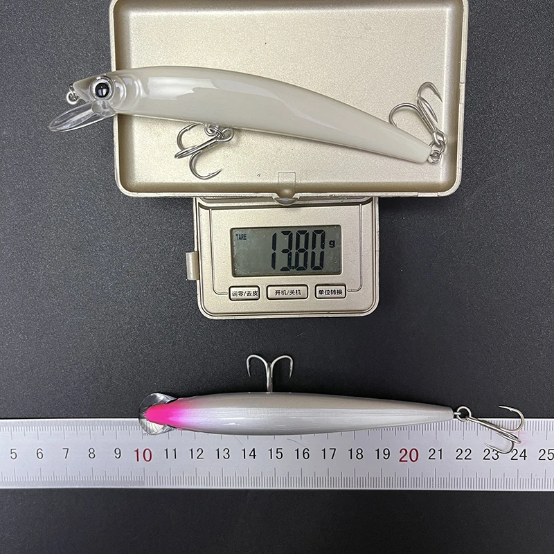 Señuelos de Pesca flotantes de pececillo, 110mm, 14g, Trolling, Twitch, Wobbler, cebo duro Artificial, trucha de agua de mar, Jerkbait, Crankbaits - imagen 5