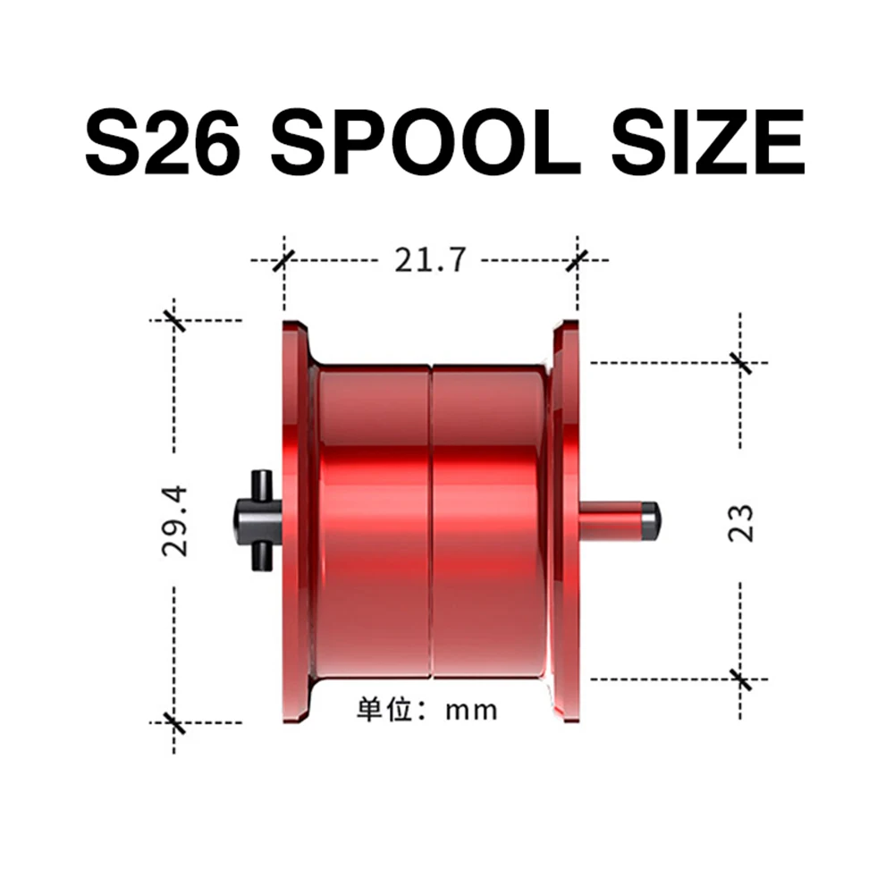 BFS carretes poco profundos de repuesto S26, Micro carrete ultraligero Biat Finesse, carrete ligero para 22 ALDEBARAN BFS Baitcasting, bobina de repuesto - imagen 3
