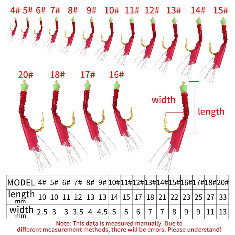 6 anzuelos de pesca a prueba de camarones con línea 4 # -20 #   Anzuelos de pesca preatados, gancho de cuerda, gancho de sublínea para pesca de carpa - imagen 2
