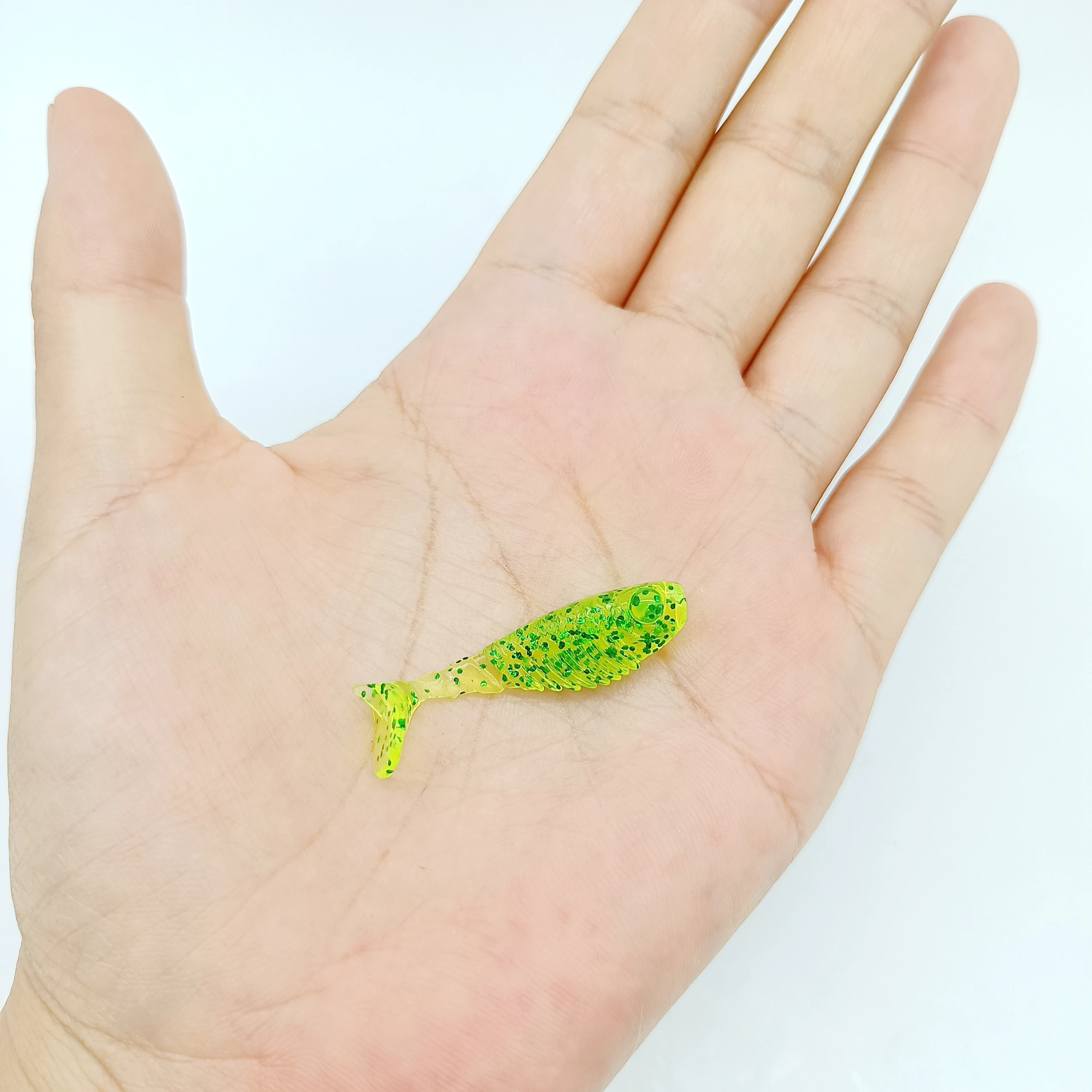 DUODUOYU 20 piezas Mini TPE señuelo de pesca suave 0,8g/36mm Wobblers artificiales flotantes pesca señuelos blandos aparejos de pesca de silicona - imagen 3