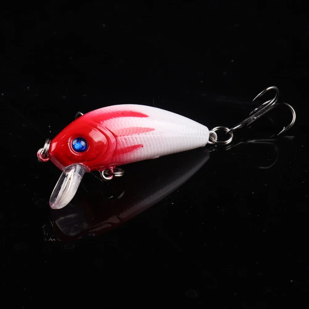 Mini Minnow Wobblers de pesca de hundimiento, Señuelos de Pesca y 4g de 5cm, cebo duro de plástico Artificial para trucha, Crankbait, aparejos de pesca de lubina, 1 piezas - imagen 5