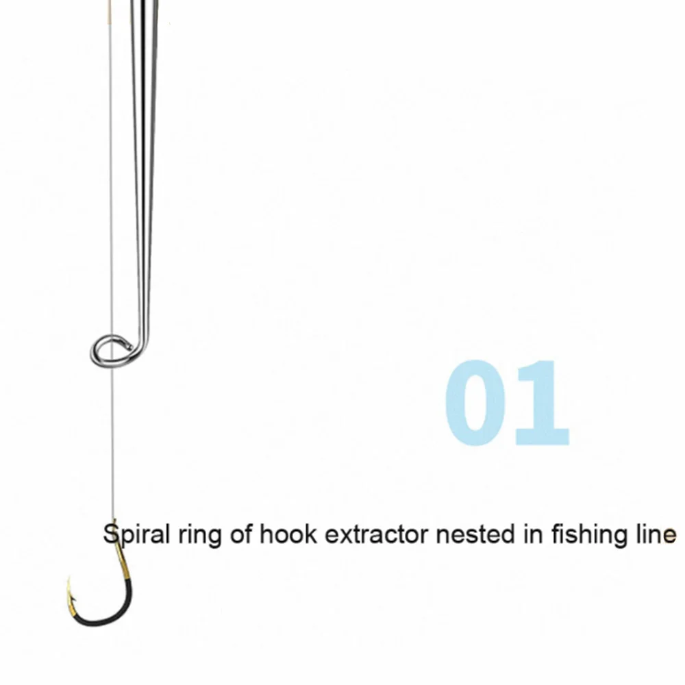 Extractor de anzuelos de aluminio de seguridad con mango de aluminio portátil de acero inoxidable, separador de anzuelos, extractor de anzuelos de pesca - imagen 5