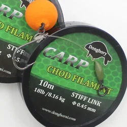 Línea de pesca carpa Choddy – Filamento Chod transparente y rígido